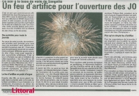 Feu artifice pour l'ouverture des JO