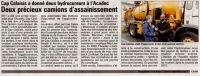 Cap Calaisis a donné deux hydrocureuses à ACADEC