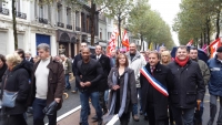 Manifestation en soutien des salariés de Calaire Chimie