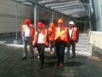visite de chantier du futur hôpital de calais