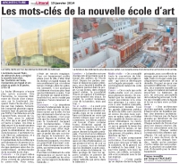 Construction de l'Ecole d'Art du 