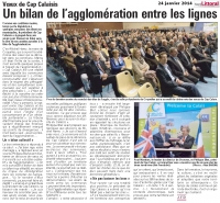 Voeux du Président de la Communauté d'Agglomération Cap Calaisis