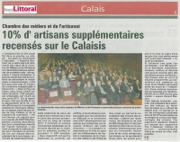 10% d'artisans supplémentaires sur le Calaisis