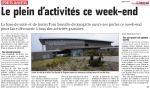 Le plein d'activité ce week-end