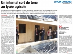 Visite de chantier du futur internat du Lycée Horticole de Coulogne