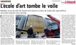 Pose de la maille de "Le CONCEPT, Nouvelle Ecole d'Art" de la Communauté d'Agglomération Cap Calaisis