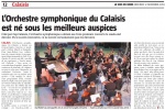 L'Orchestre symphonique du Calaisis est né sous les meilleurs auspices