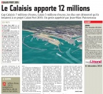 CALAIS PORT 2015 : Le Calaisis apporte 12 millions