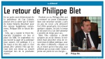 Le retour de Philippe Blet