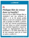 PHILIPPE BLET DE RETOUR DANS SA FAMILLE?